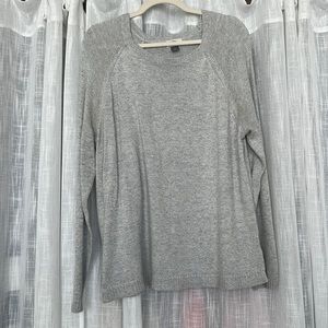 🆑 [4/$20] Grey Crew Neck Knit long sleeve Sweater Old Navy